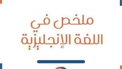 ملخص وحدات كتاب اللغة الإنجليزية للمستوى الأول الفصل الأول