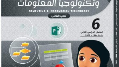 كتاب الحوسبة وتكنولوجيا المعلومات للسادس الفصل الثاني